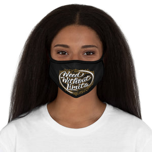 Weed Without Limits Fitted Polyester Face Mask