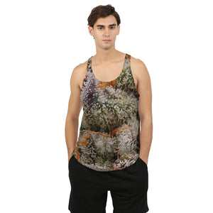 Full Design Go Flower Macro Men's Tank