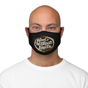 Weed Without Limits Fitted Polyester Face Mask