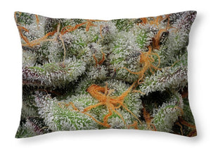 Goyardstrain Trichrome Macro - Throw Pillow - Weed Without Limits