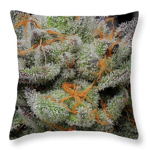 Goyardstrain Trichrome Macro - Throw Pillow - Weed Without Limits